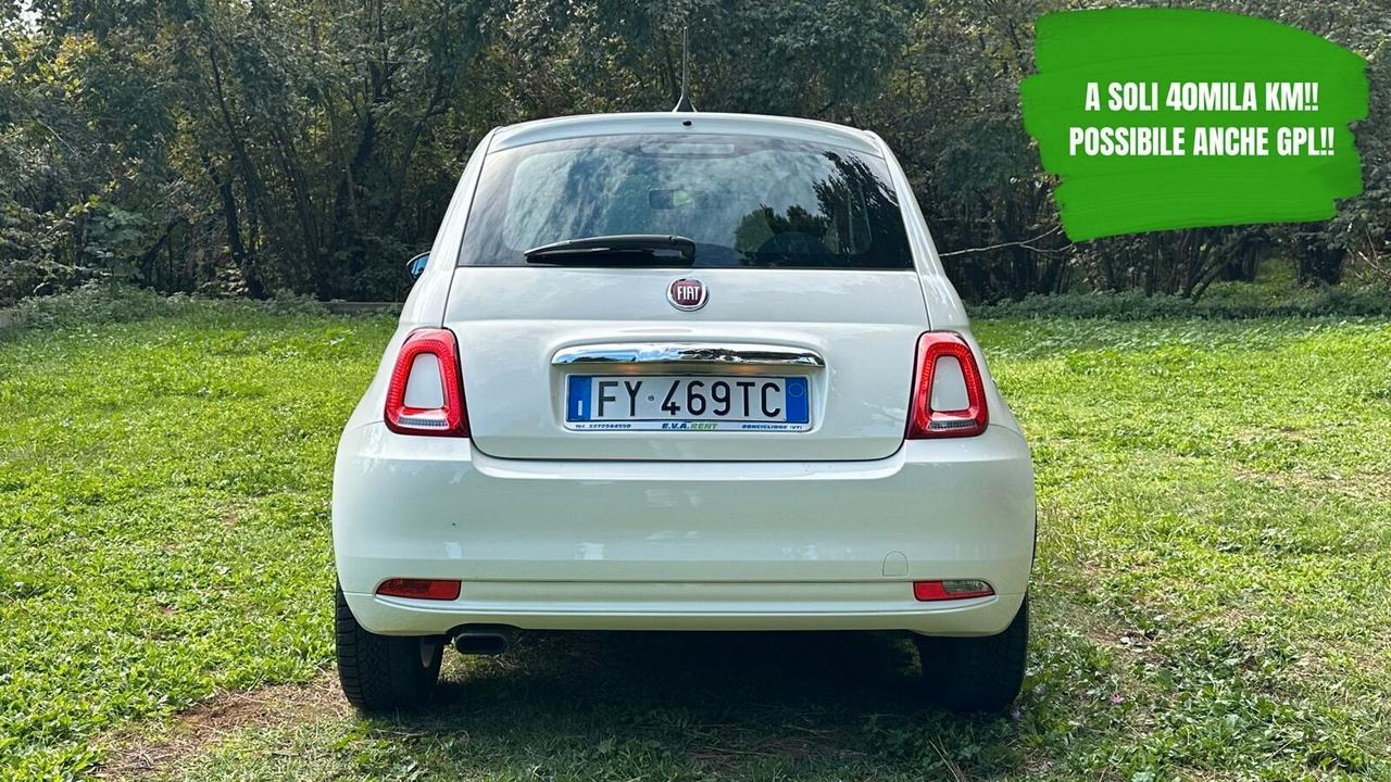 Fiat 500 0.9 TwinAir Turbo 85 CV Lounge NEOP 2019 PERFETTA leggi testo