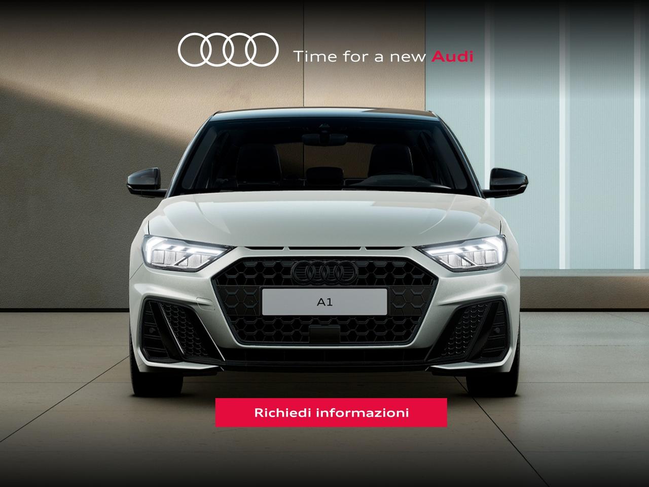Audi A1 sportback 30 1.0 tfsi identity black 116cv s-tronic