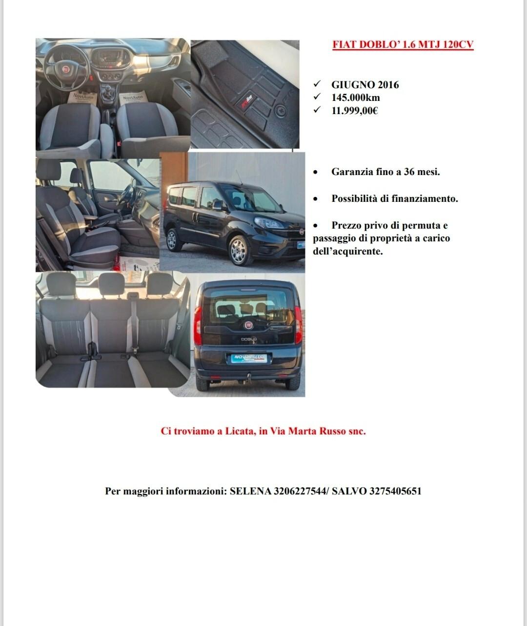Fiat Doblò 1.6 MJT 105CV
