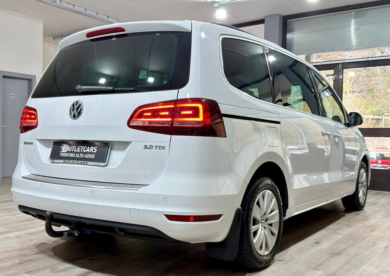 VW SHARAN 2.0TDI 150CV DSG 7POSTI GANCIO TRAINO