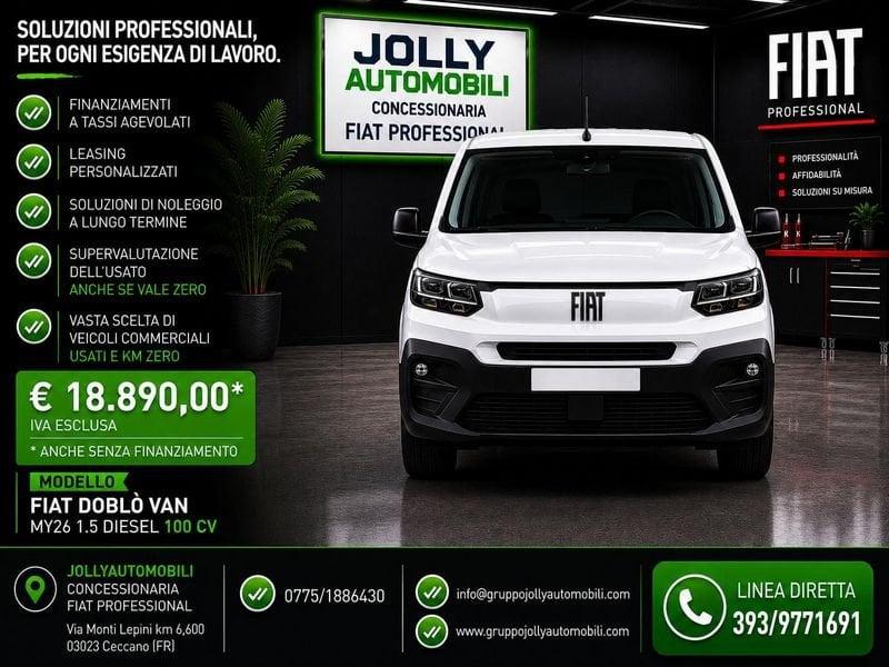FIAT Doblò Van 1.5 diesel 100 cv prezzo iva 22% esclusa