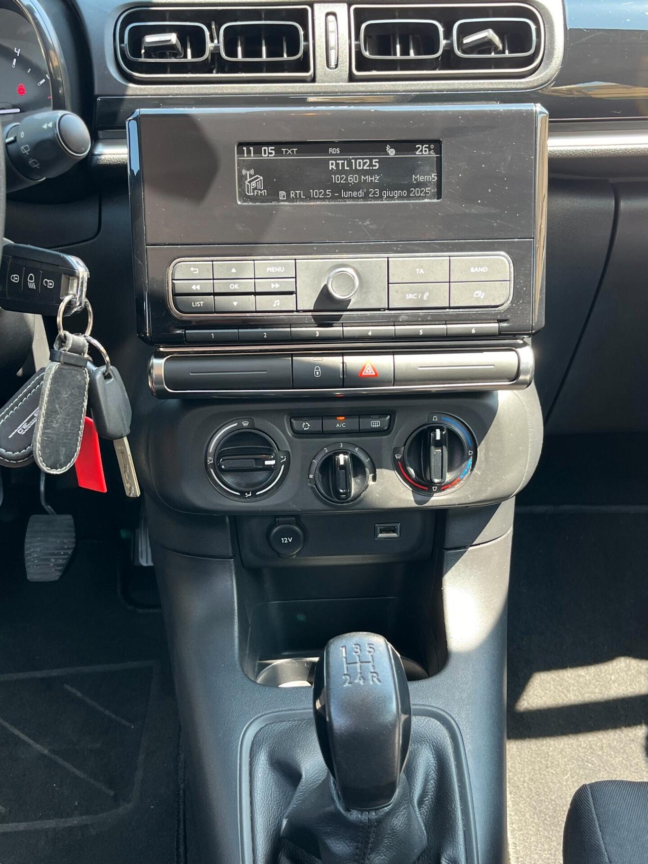 Citroen C3 1500 HDI 100 CV 63000 KM CERTIFICATI UNICO PROPRIETARIO