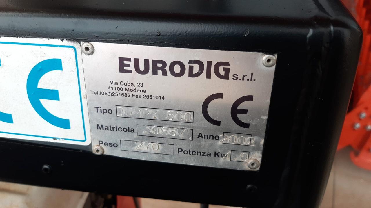 Minitrasporter/ Motocarriola seminuova Marca EURODIG modello Dumpy 500