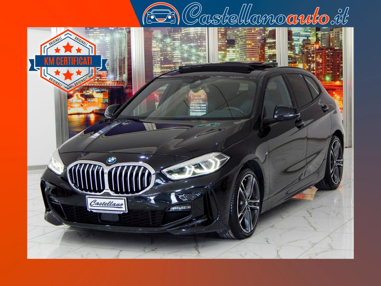 BMW 116 d Msport 5p Aut. TETTO-NAVI-PELLE-PARK-LED-CARPLAY