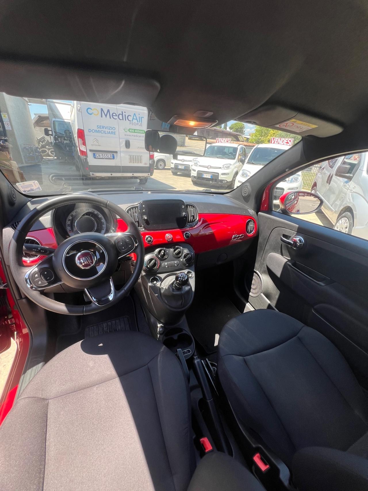 Fiat 500 1.0 Hybrid Red