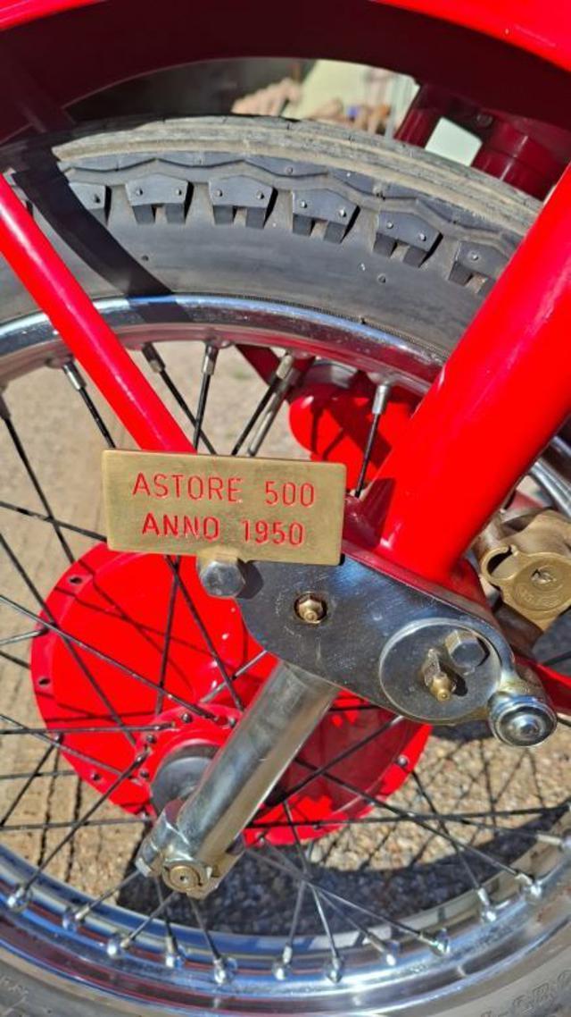 MOTO GUZZI 500 ASTORE TARGA ORO ASI