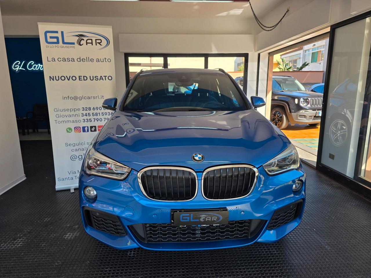 Bmw X1 sDrive 18d M-Sport Blu Estoril 2019 head up display