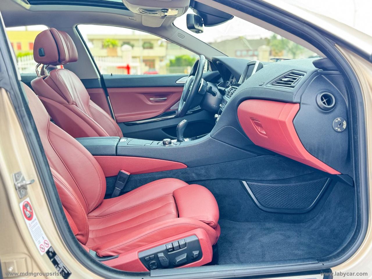 BMW 640d Gran Coupé Futura BANG AND OLUFSEN *TETTO* *INTERNO ROSSO* head-up