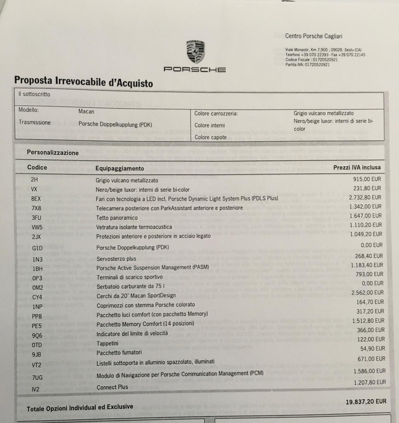 Porsche Macan 2.0 - 2016 Uniproprietario