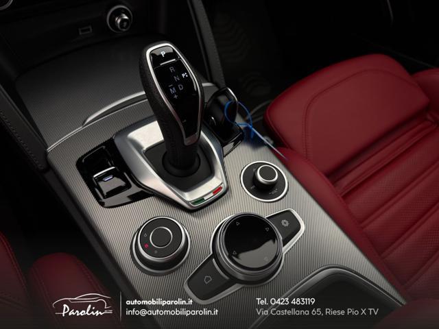 ALFA ROMEO Stelvio 2.0 Turbo 280 CV AT8 Q4 Veloce Harman-pelle Rossa