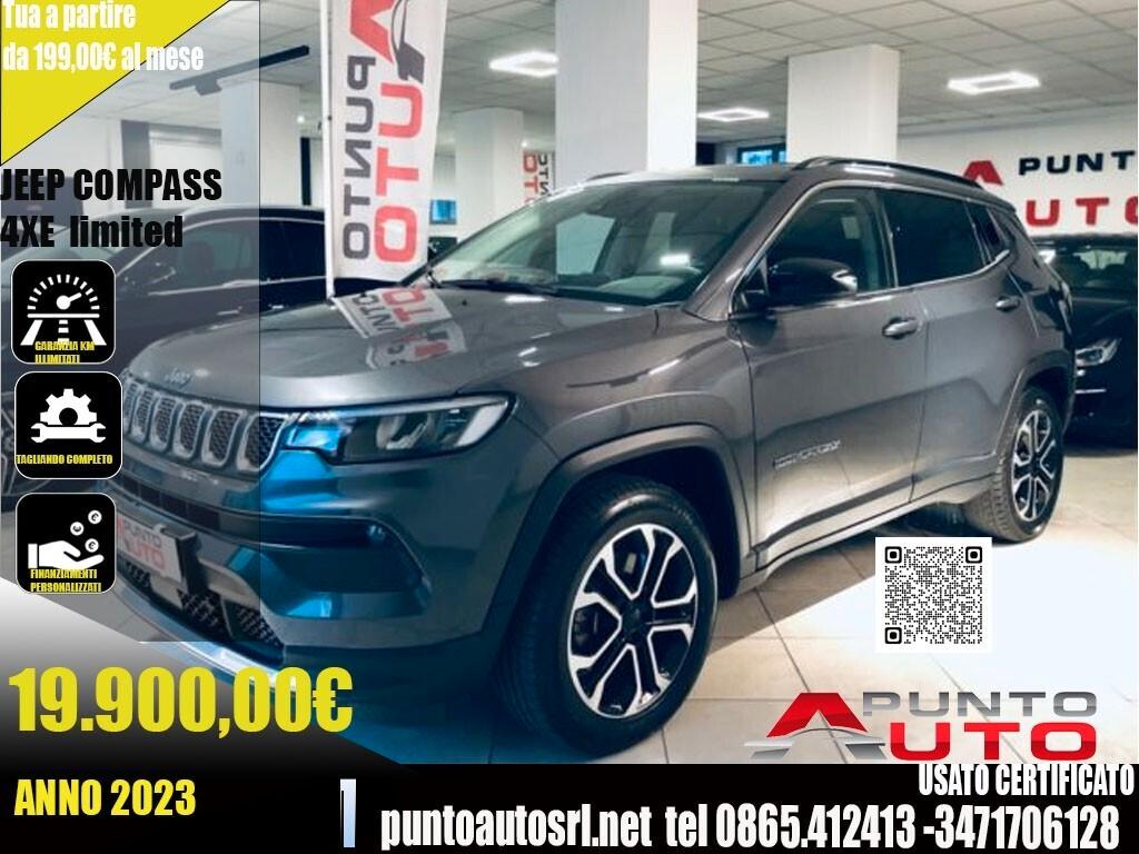Jeep Compass 1.3 Turbo T4 190 CV PHEV AT6 4xe Limited