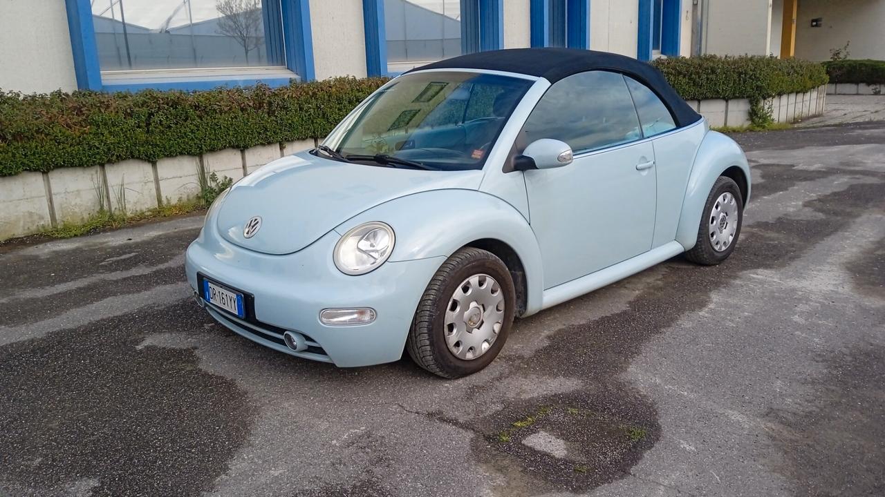 Volkswagen New Beetle 1.6 Cabrio ASI azzurro Tiffany no bollo