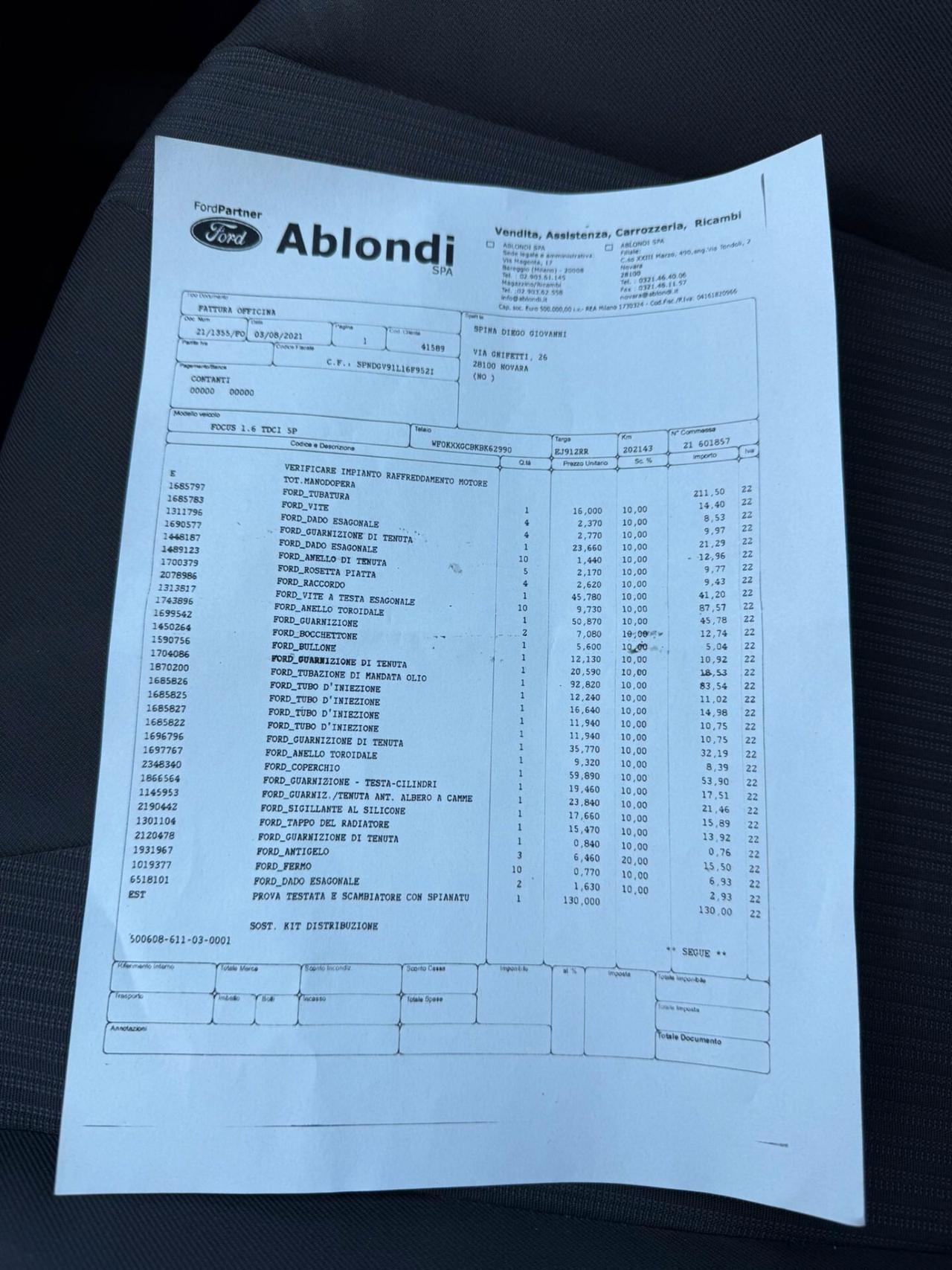 Ford Focus 1.6 TDCi 115 CV Titanium