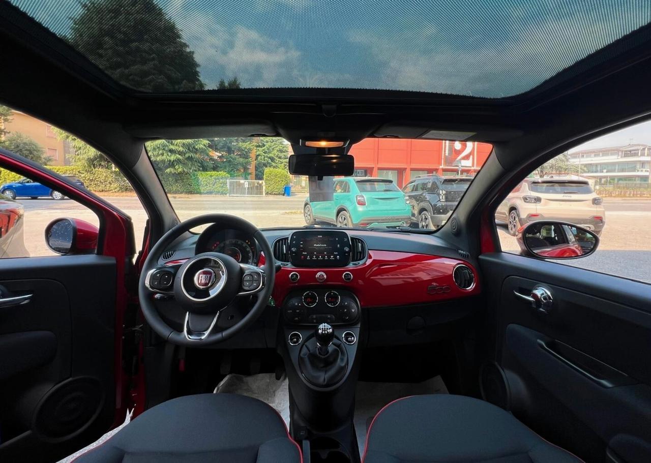 Fiat 500 1.0 Hybrid Red 70CV