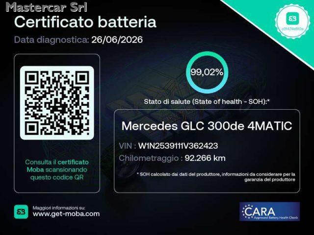 MERCEDES-BENZ GLC 220 300 DE 4MATIC EQ-POWER BUSINESS AUT - GJ880YV