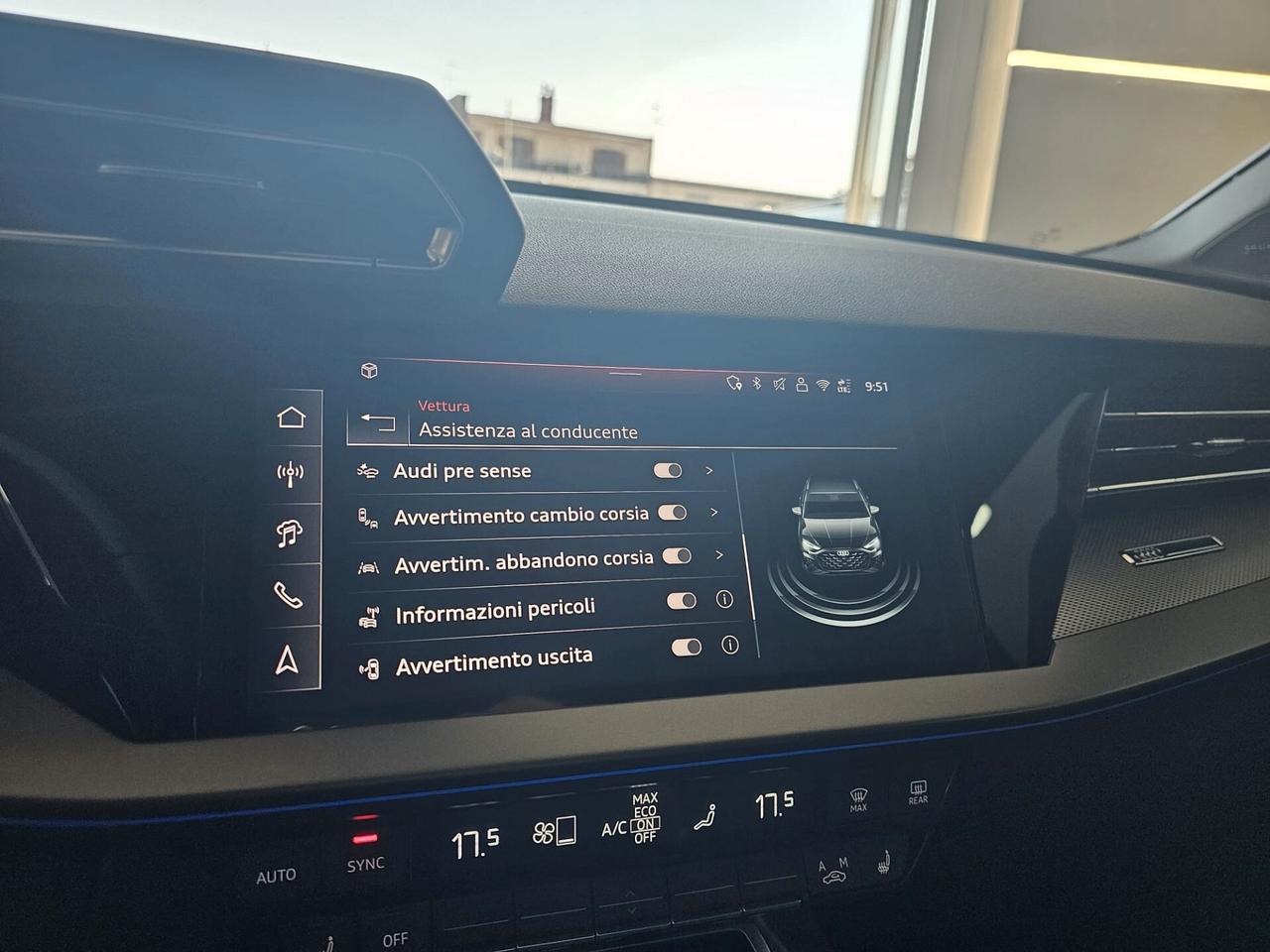 NUOVA AUDI A3 SPORTBACK S-LINE 35 TDI 150CV S-TRONIC IDENTITY BLACK