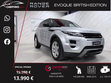 Land Rover Range Evoque 2.2 TD4 5p. British Edition Dynamic