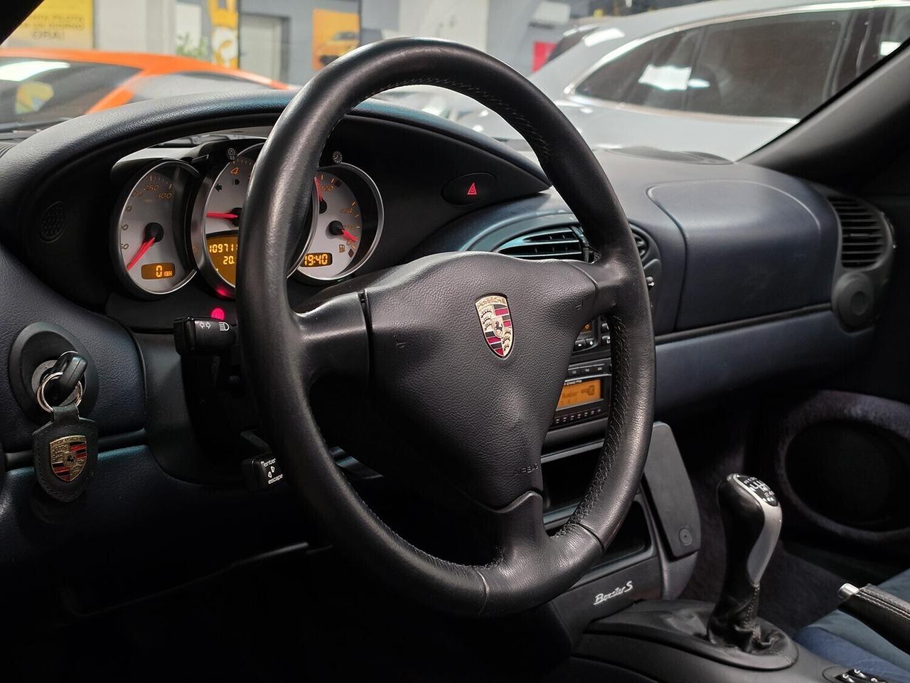 Boxster 3.2 S MANUALE _ BLU LAPIS _ 3.2S _ SERVICE BOOK _ PELLE ALCANTARA _ GARANZIA 12 MESI