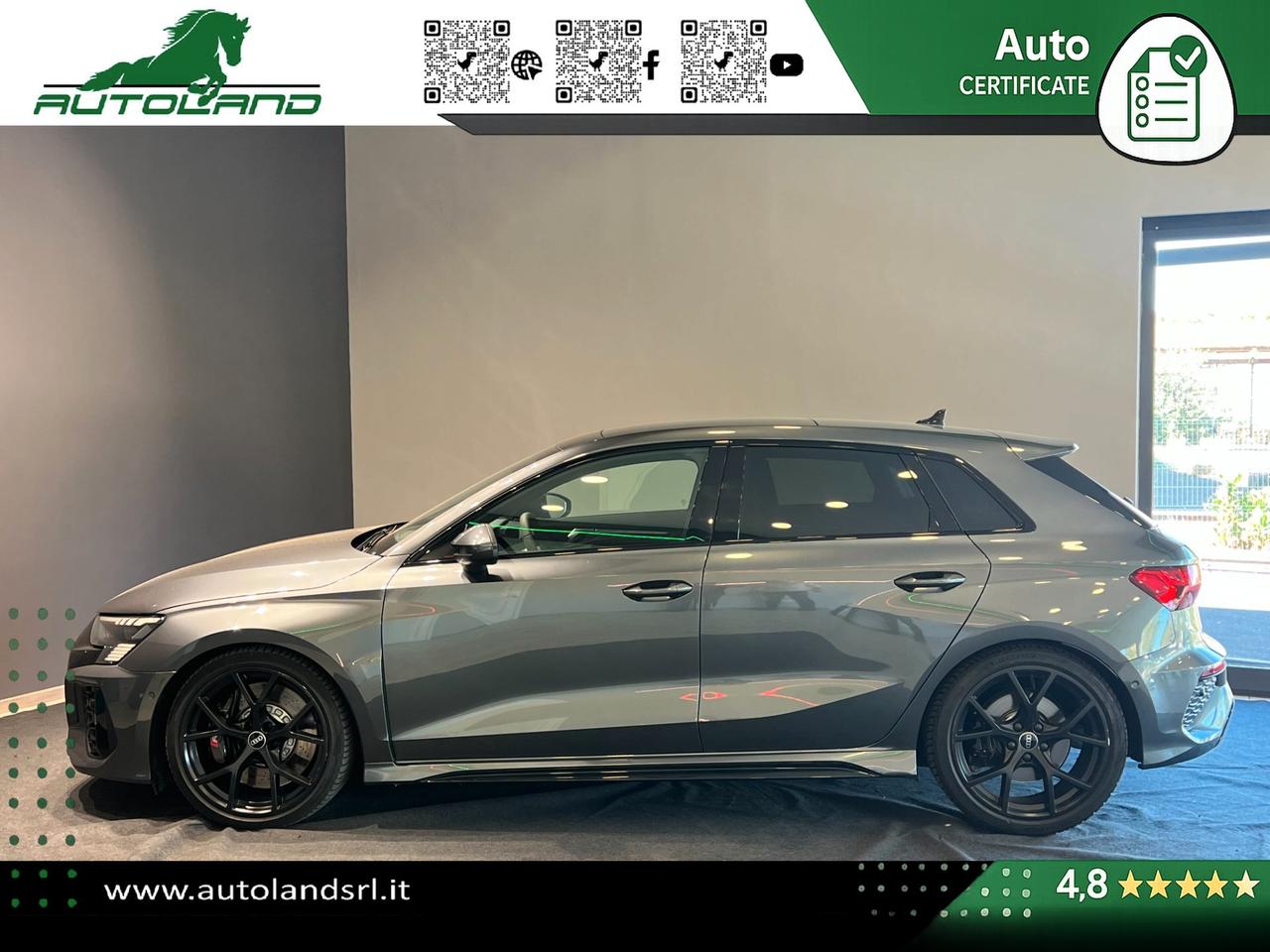 Audi RS3 Sportback 2.5 tfsi quattro s-tronic TETTO - MATRIX- B&O - MASSAGGIO - ACC