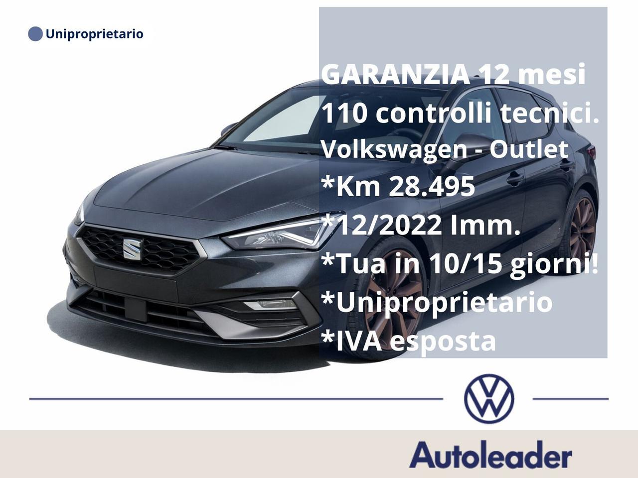 Seat Leon 1.5 TGI FR solo 28mila km 130cv 6M