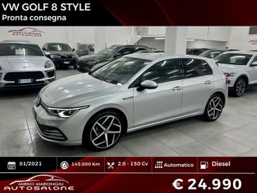 VW Golf 8 2.0 TDI DSG SCR Style FINANZIABILE