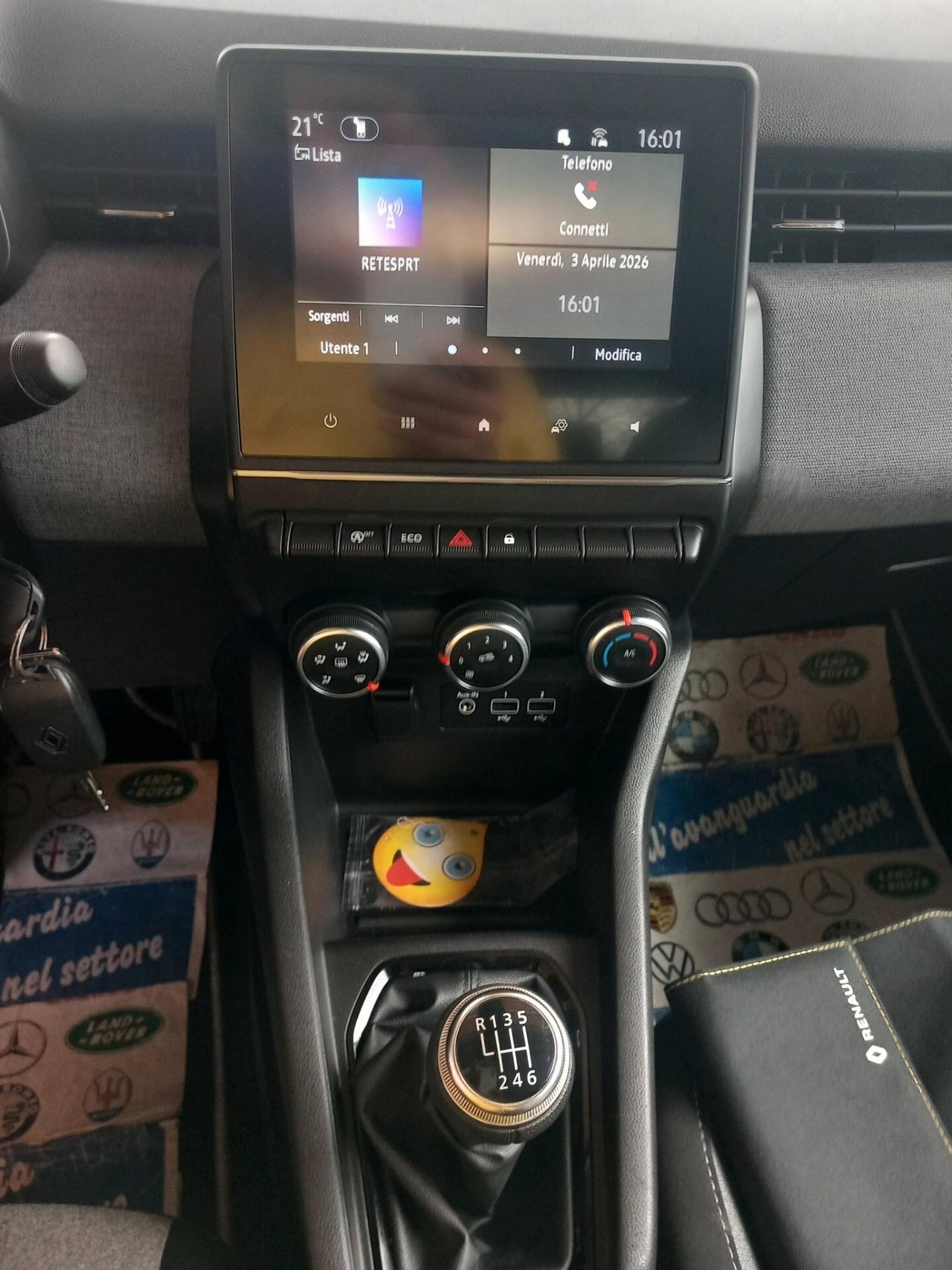 Renault Clio TCe 100 CV GPL 5 porte EVOLUSCION KM 15800 RETROCAMERA SENSORI MONITOR GARANZIA