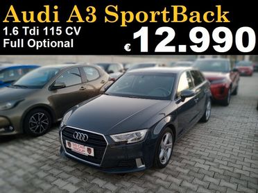 Audi A3 SportBack 1.6 tDI 115 CV