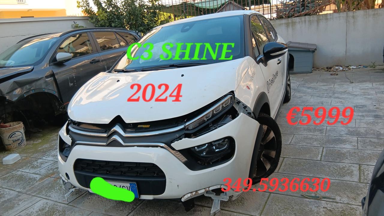 Citroen C3 SHINE INCIDENTATA SINISTRATA MONDIALCARS 024