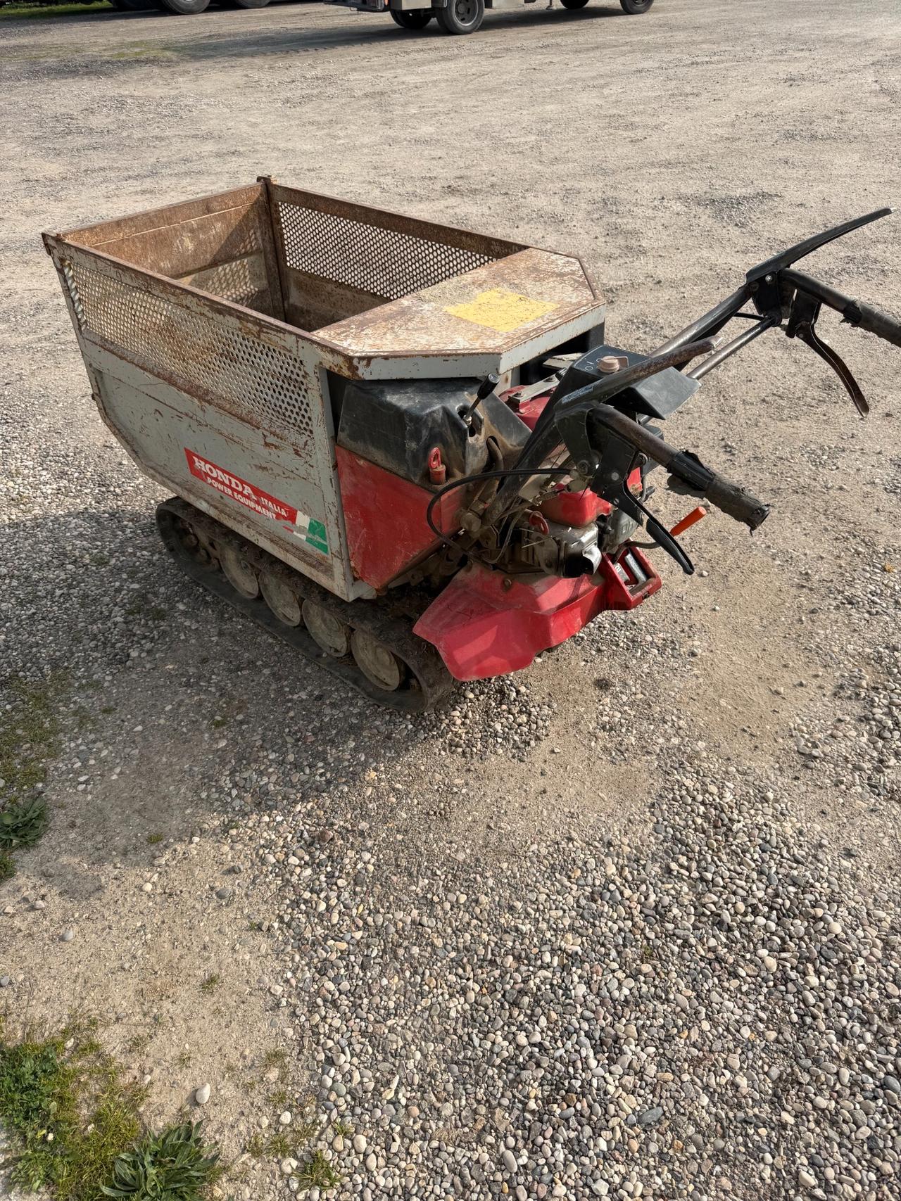Cariola Honda benzina, ribaltamento idraulico 400kg