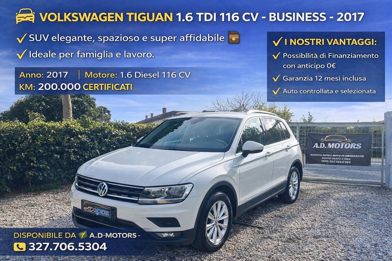 Volkswagen Tiguan 1.6 TDI SCR Business BlueMotion Technology