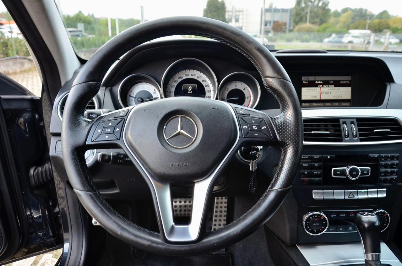 MERCEDES-BENZ C COUPE 220 CDI EXECUTIVE 170cv AUTO, SERVICE MERCEDES, NAVI, BLUETOOTH, PERMUTE