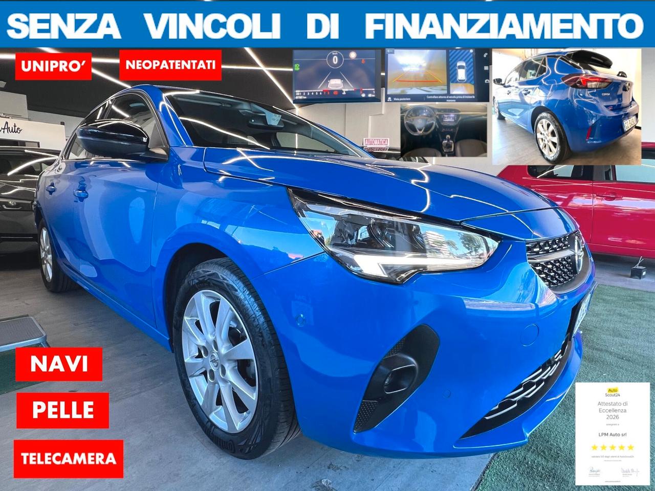 Opel Corsa 1.2 Elegance1.2 75CV Elegance UNIPRO NAVI PELLE*NO VINCOLI DI FINAZIAM* FULL!!!