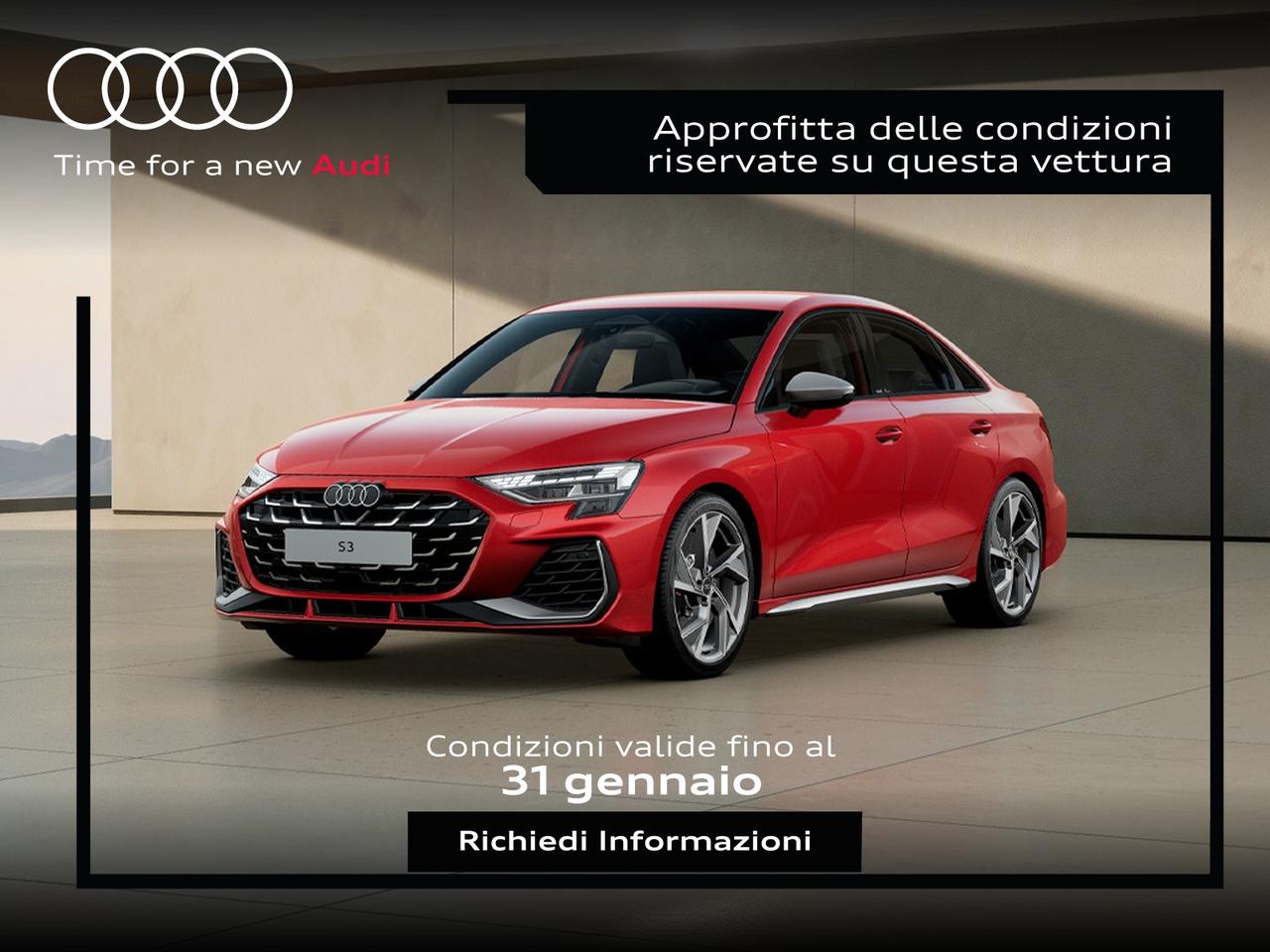 Audi S3 sedan 2.0 tfsi quattro s-tronic