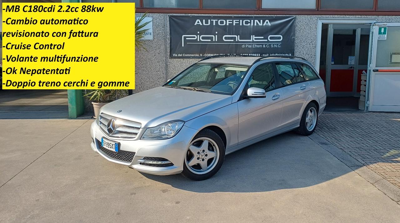 Mercedes-benz C 180 220 CDI S.W. BlueEFFICIENCY 209000km OK NEOPATENTATI