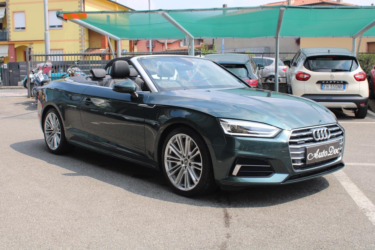 Audi A5 Cabrio 50 TDI tiptronic quattro edition Sport 4x4 PADDLE AL VOLANTE INTERNI IN PELLE