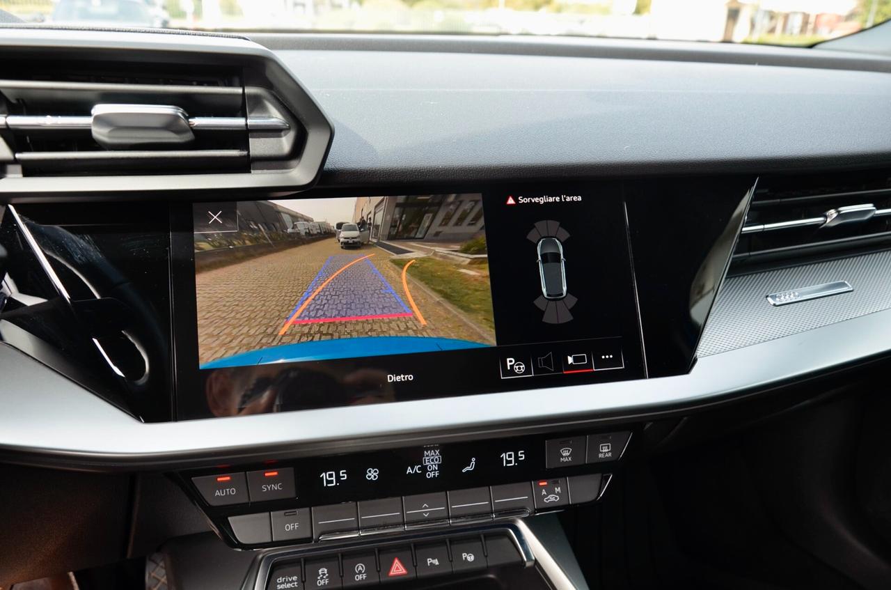 AUDI A3 SPB 30 1.0 TFSI S-LINE EDITION 110cv, UNICOPROPRIETARIO, SERVICE AUDI, UFF ITALIANA, EURO 6D, NAVI, RETROCAMERA, 18", PERMUTE