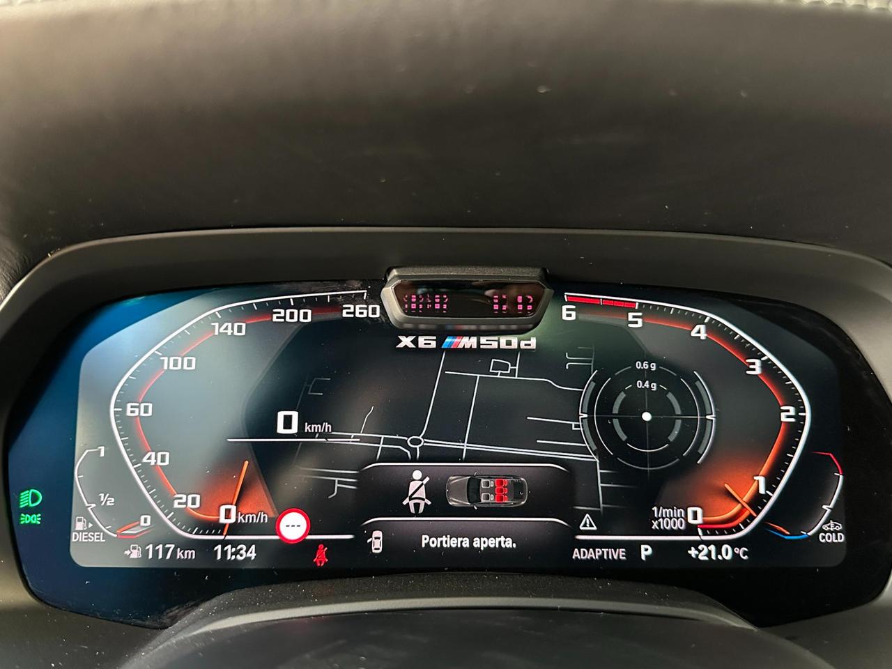 BMW X6 M 50d-Fari Laser-22"-Tetto-Camera 360-Individual-IVA