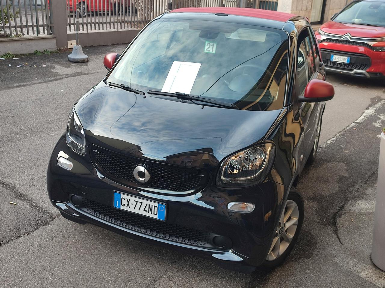 Smart ForTwo 70 1.0 twinamic cabrio Passion Capote Rossa Ok neopatentati