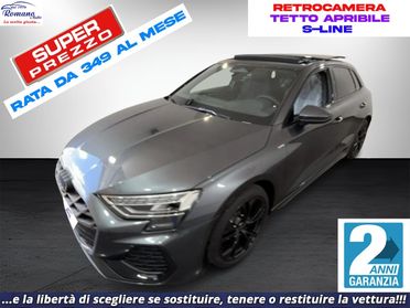 NEW AUDI - A3 Sportback - SPB 35 TDI S tronic Identity Black#TETTO APRIBILE!