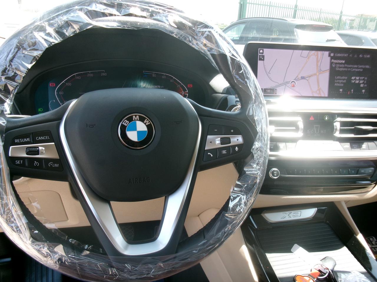 Bmw X3 XDRIVE 20d 190CV MHEV 48V X-LINE NAVI/PELLE/PDC/FULL LED 103000 KM CERTIFICATI