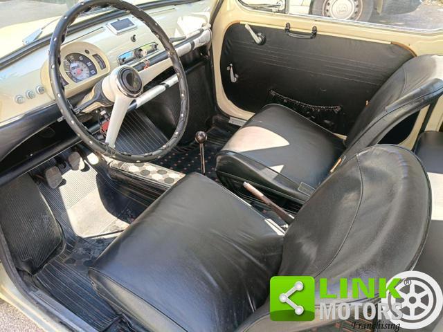 FIAT 600 D FANALONA LIBRETTO E TARGHE ORIGINALI
