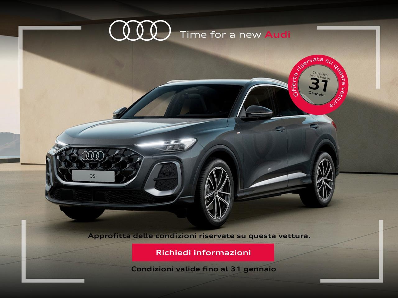 Audi Q5 sportback 2.0 tdi mhev+ business advanced quattro 204cv s-tronic