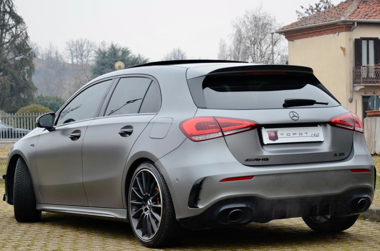 MERCEDES-BENZ A 35 AMG RACE EDITION 4MATIC 306cv AUTO, ECCELLENTI CONDIZIONI, UFF ITALIANA, EURO 6D, TETTO, NIGHT PACK, HI-FI BURMESTER, SCARICO, SOSPENSIONI ADATTIVE, MULTIBEAM, 19", PERMUTE