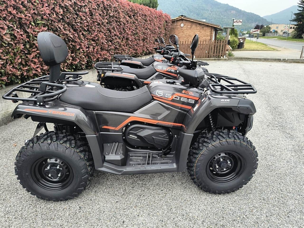 QUAD AGRICOLO TARGA GIALLA GOES 400 4X4 CON RIDOTTE
