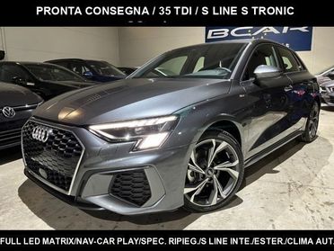 AUDI A3 SPB 35TDI Stronic S line "18 Sline/CarPlay Navi/LE