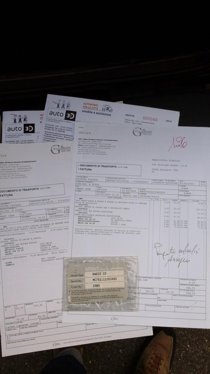 Smart Fortwo Cabrio 700 Cabrio Passion TAGLIANDI CERTIFICATI!!!!