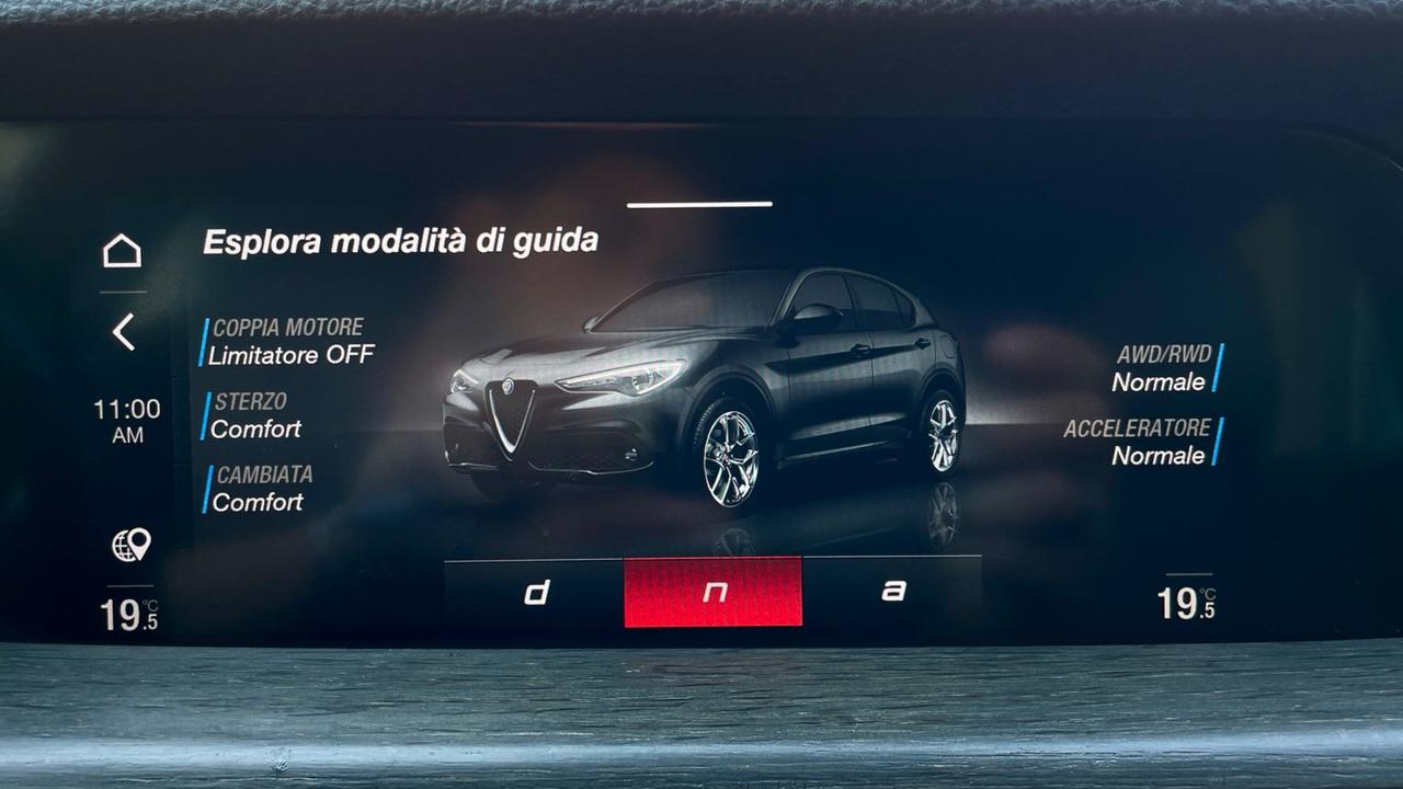 ALFA ROMEO STELVIO 2.2 Q4 TI TURBODIESEL 210CV - VOLANTE E SEDILI IN PELLE RISCALDABILI, MEMORIA