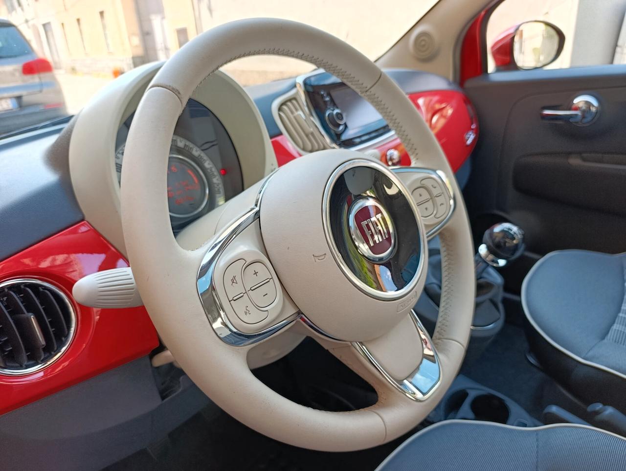 Fiat 500 1.2 Lounge Rosso Corallo km 36.317