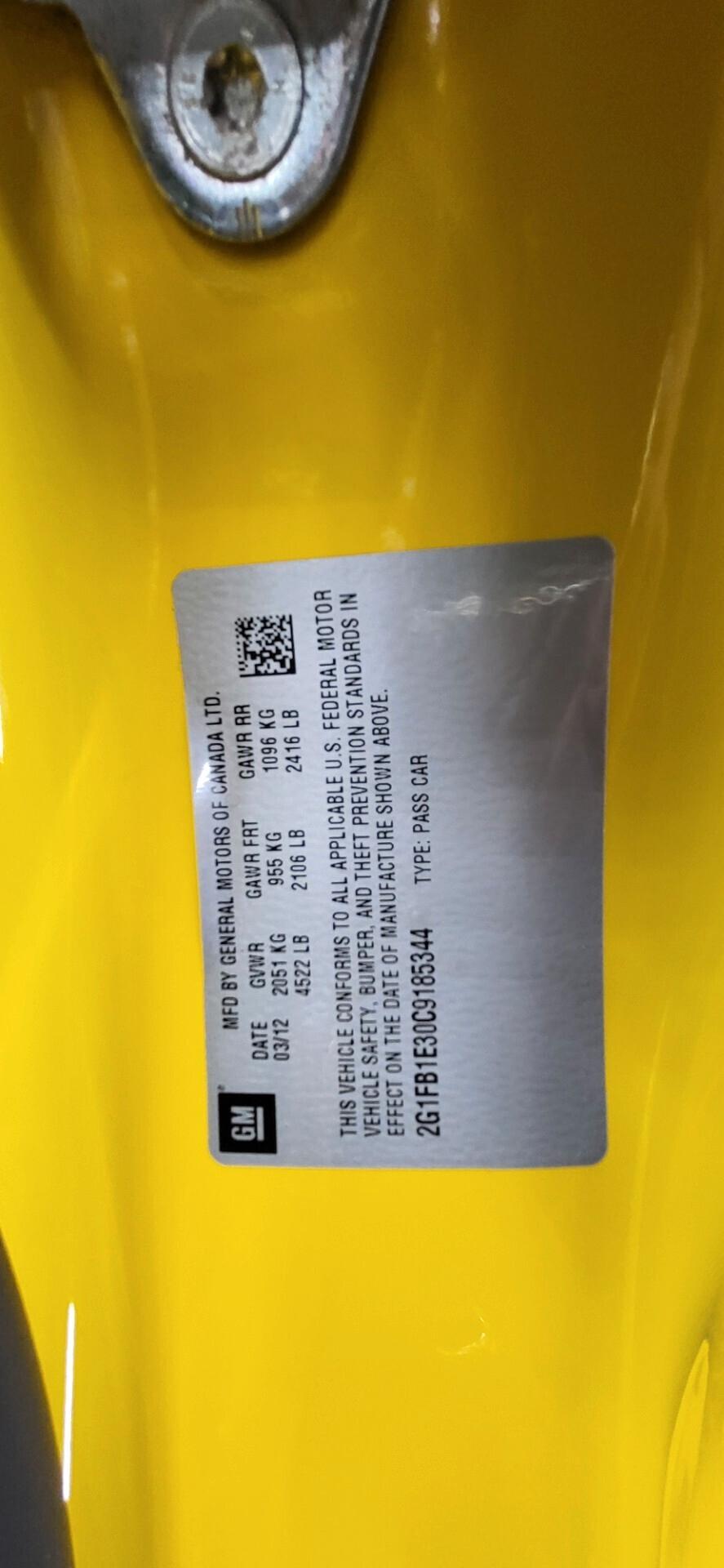 Chevrolet Camaro 5th Gen 3.6 V6 Bumblee Bee Edition 1/1916