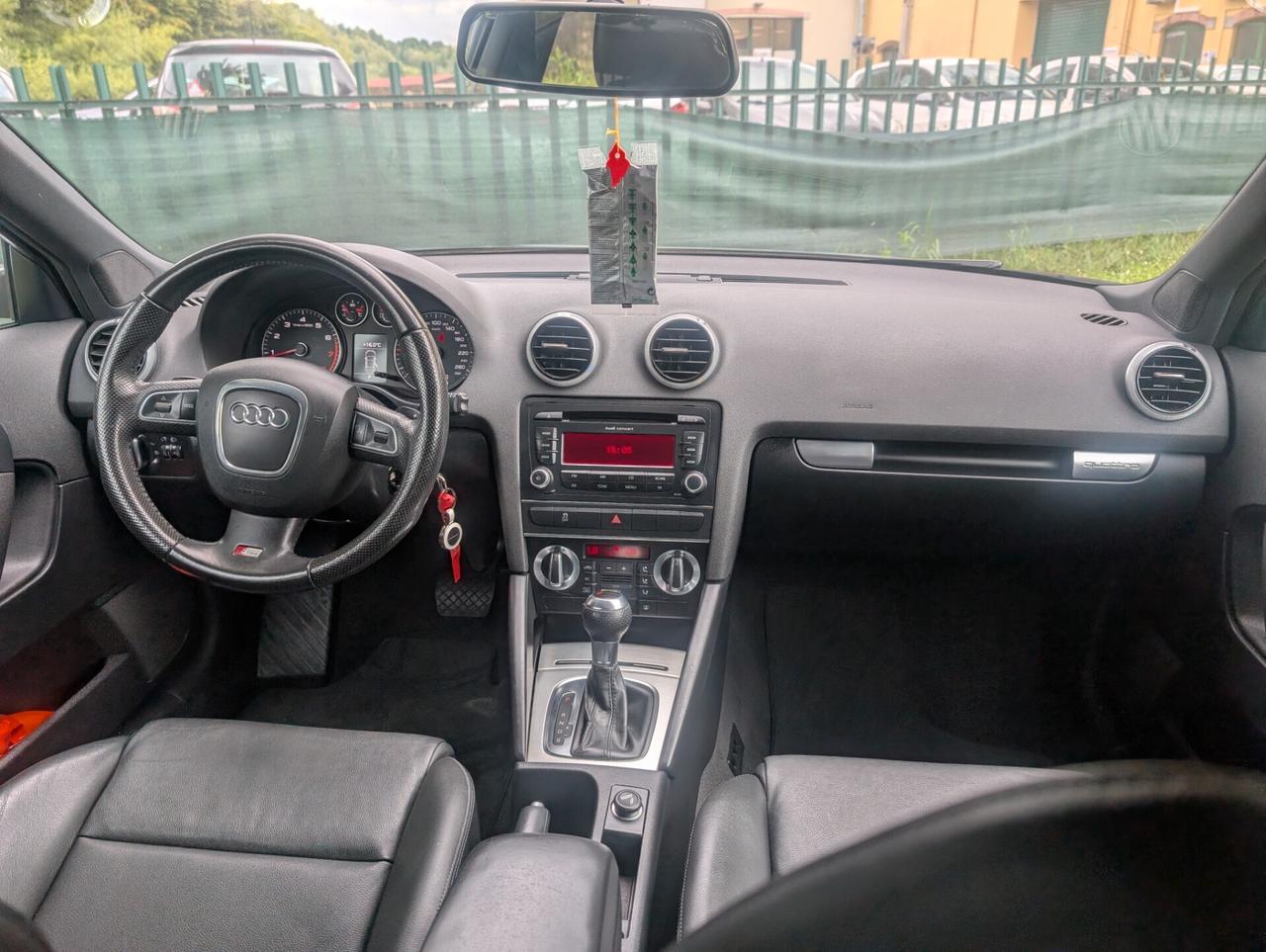 Audi A3 SPB 2.0 16V TFSI quattro S tronic Ambition UNICO PROPR TAGL. CERT.